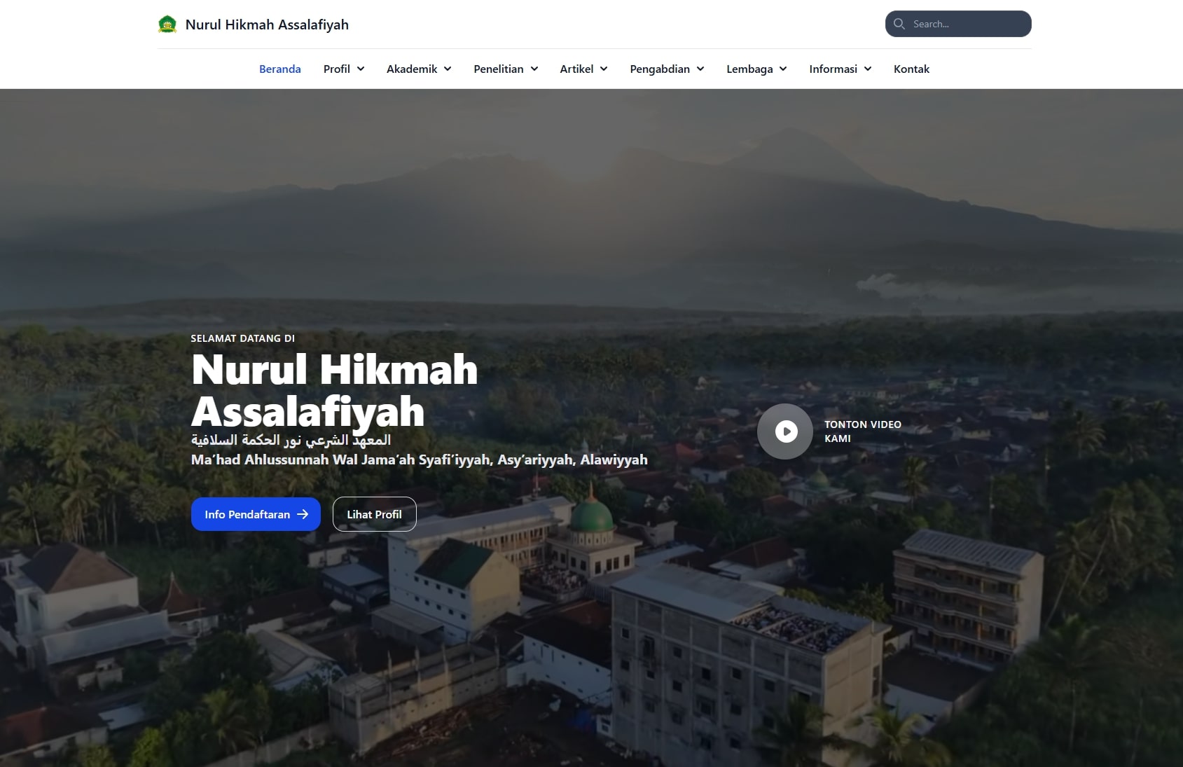 Website Pondok Pesantren Nurul Hikmah Assalafiyah